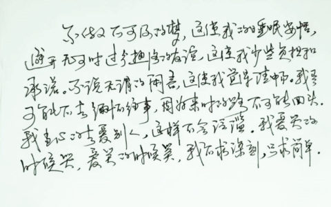 三毛散文语录手写钢笔字笔友钢笔书法习作欣赏