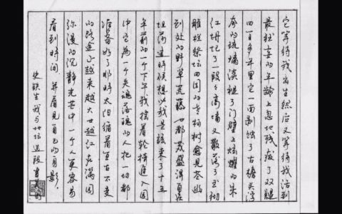 史铁生《我与地坛》散文选段手写钢笔字笔友钢笔书法习作欣赏
