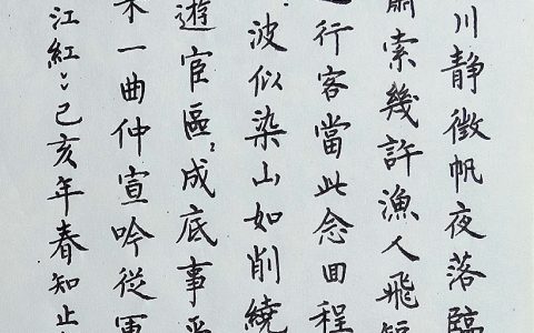 柳永《满江红》手写钢笔字笔友钢笔字练字打卡习作欣赏