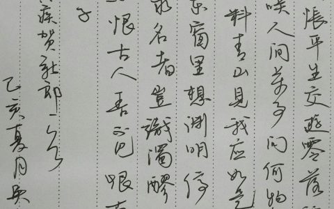 辛弃疾《贺新郎》每周一篇钢笔字笔友钢笔书法习作欣赏