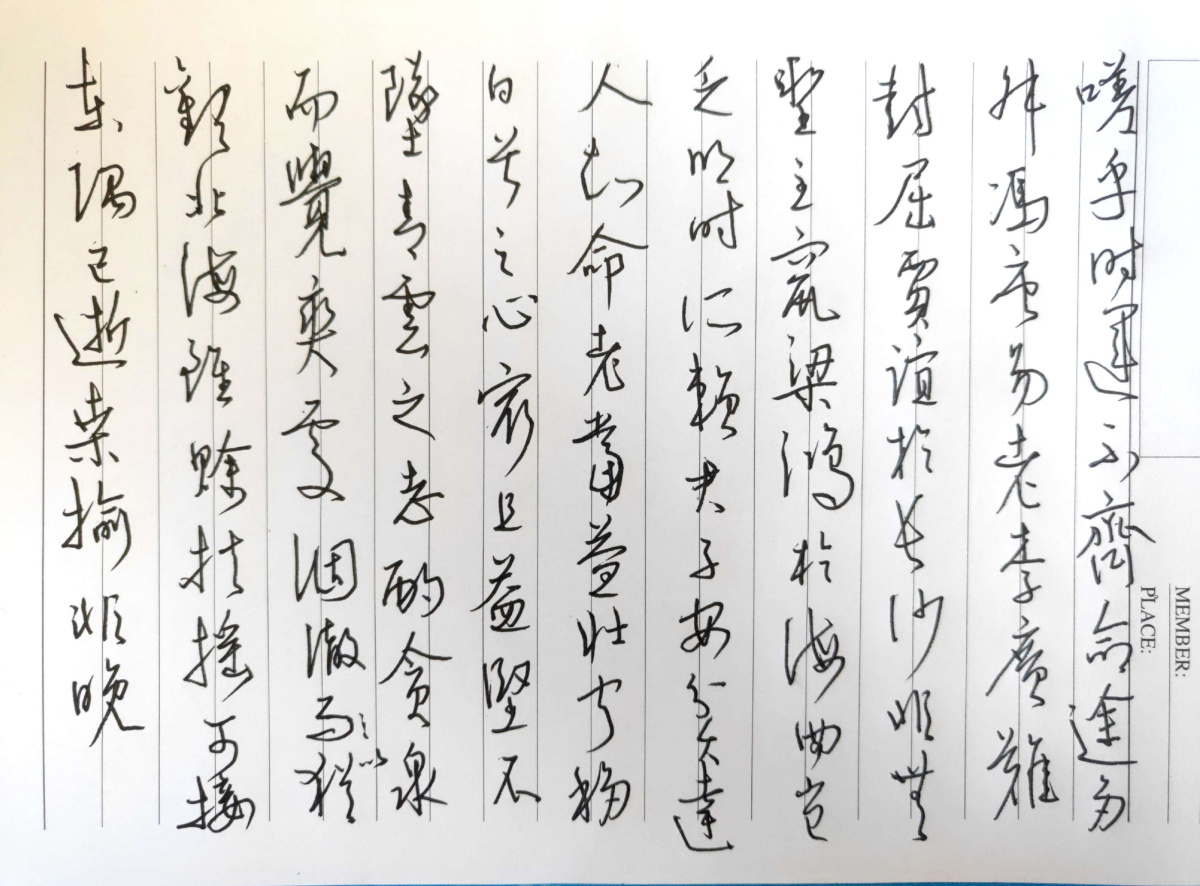 王勃《滕王阁序》每周一篇钢笔字练习笔友钢笔书法习作欣赏