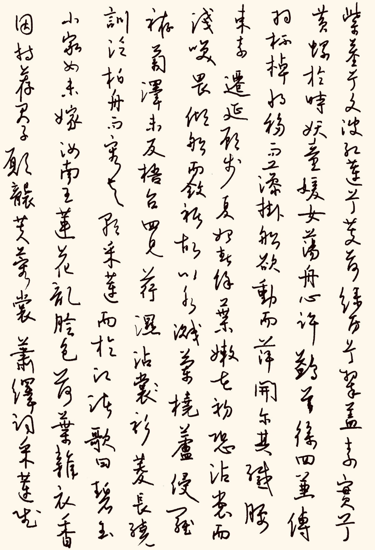 萧绎《采莲赋》钢笔字练字打卡钢笔书法习作欣赏