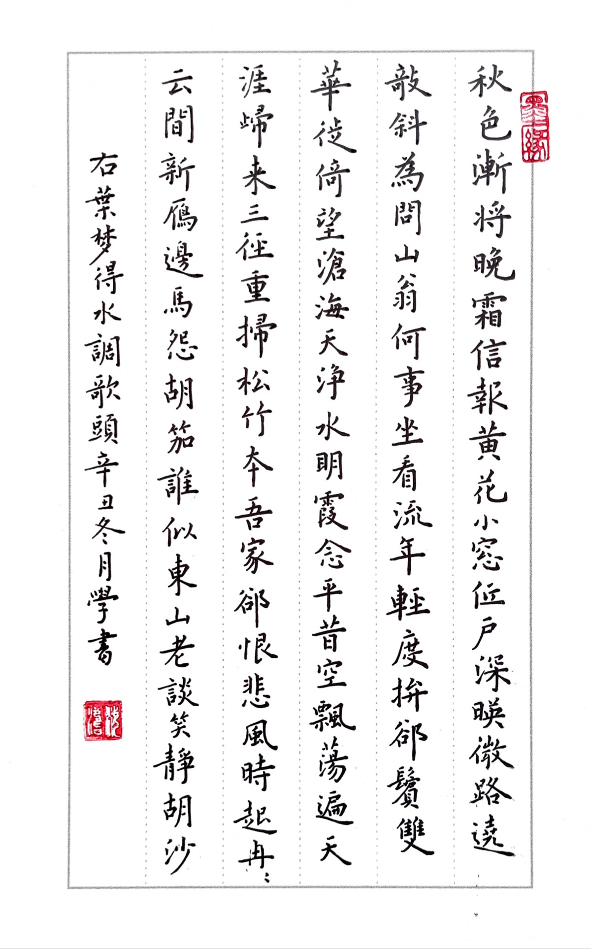 练字打卡211207-23