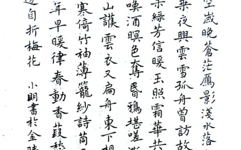 周密《渡江云》钢笔字练字打卡每周练习作业欣赏