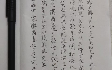 《诗经小雅》每周一期钢笔字练字打卡作业欣赏