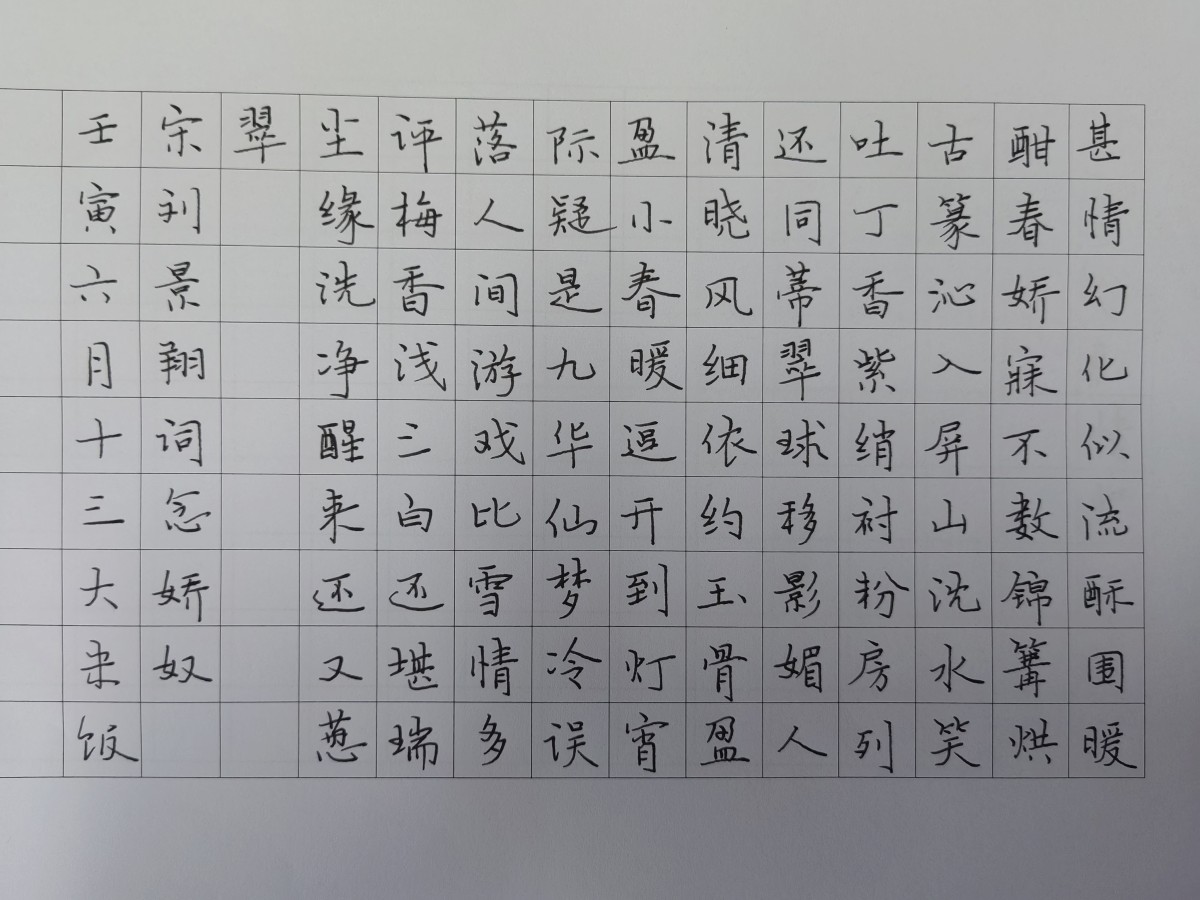 练字打卡20220719-05