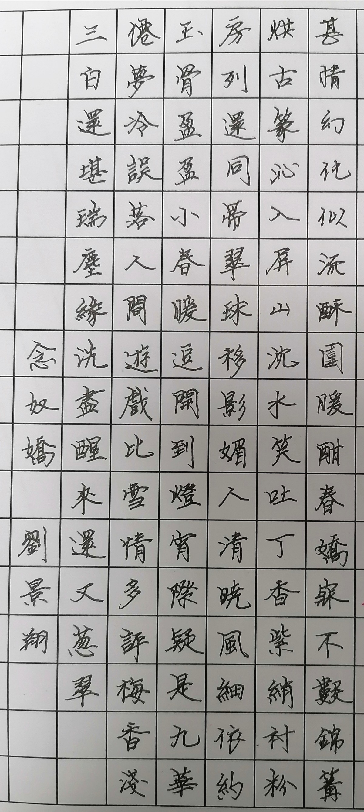 练字打卡20220719-12