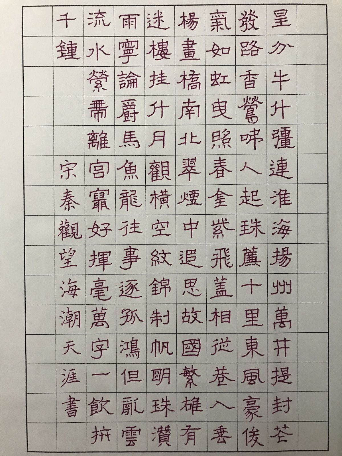 练字打卡33周-18