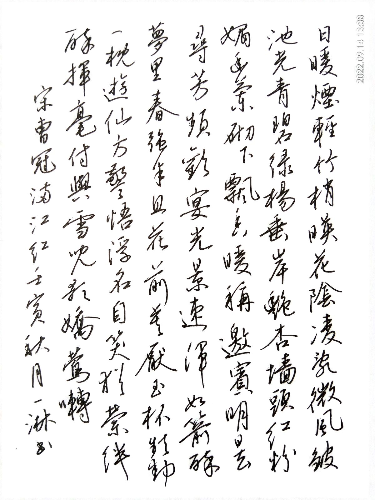 练字打卡38周-08