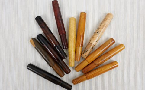 四美具钢笔短钢「小拙」第四波纯木笔杆搭配施密特笔尖